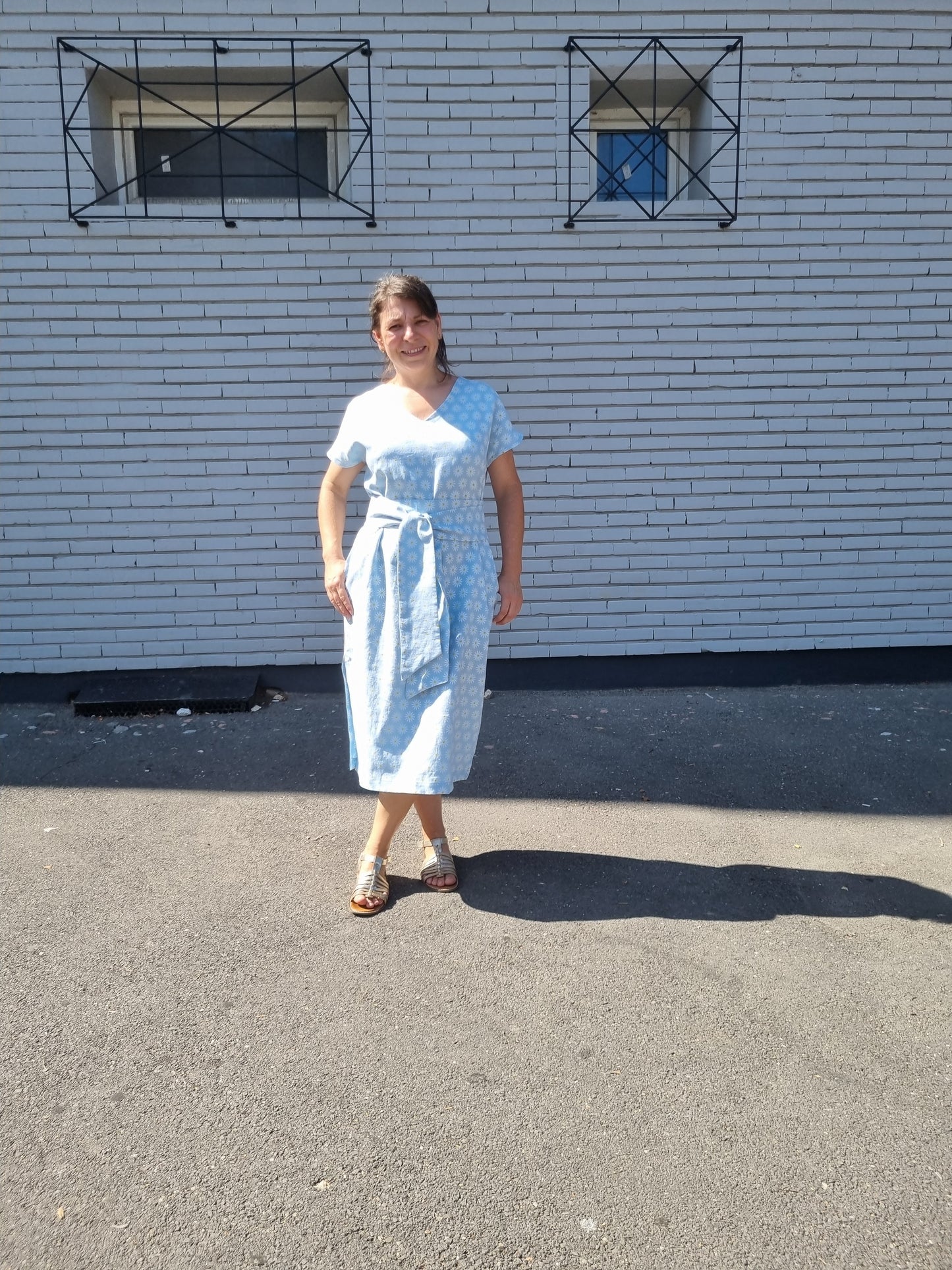 Tina prewashed linen dress