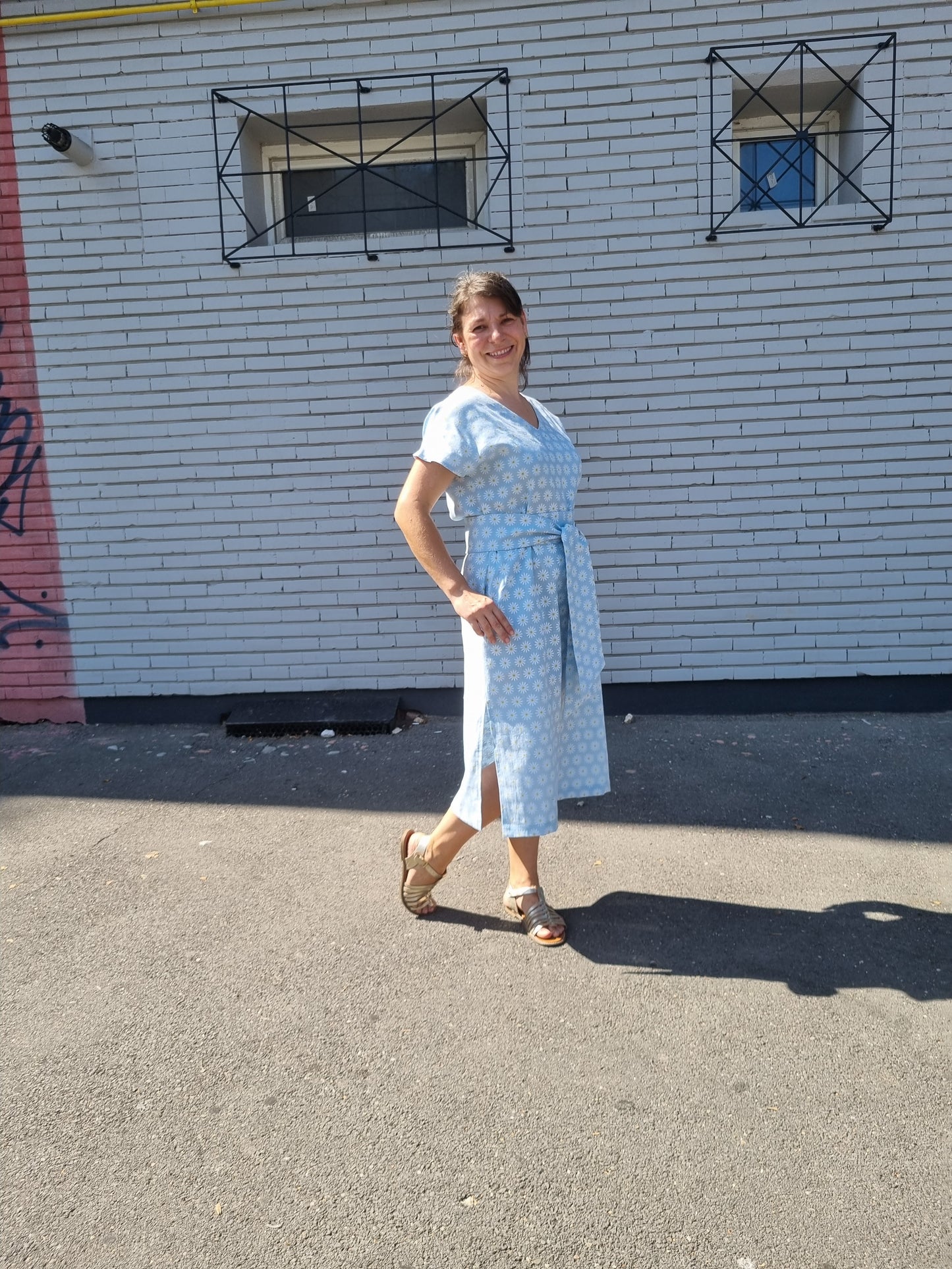 Tina prewashed linen dress