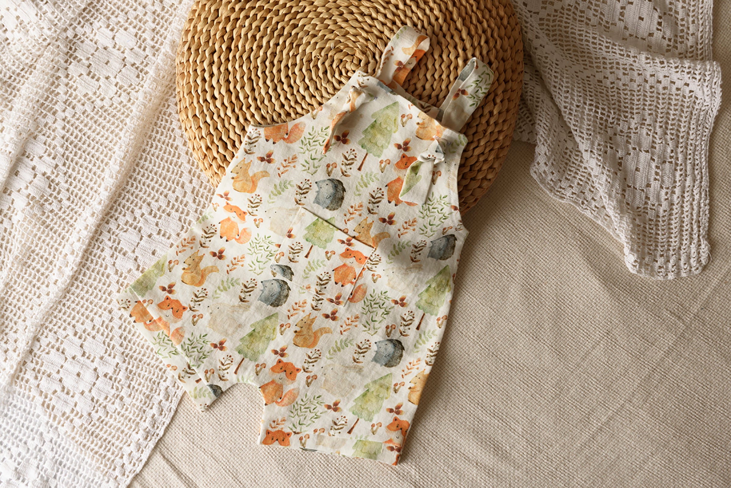 Salopeta/romper din in prespalat - GRADINA CU COCONI SRL